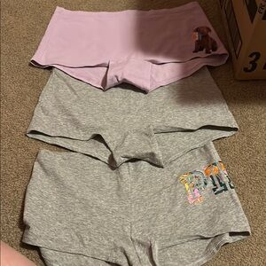 Set of Two Boxer Shorts in Pink and Gray comes with 6